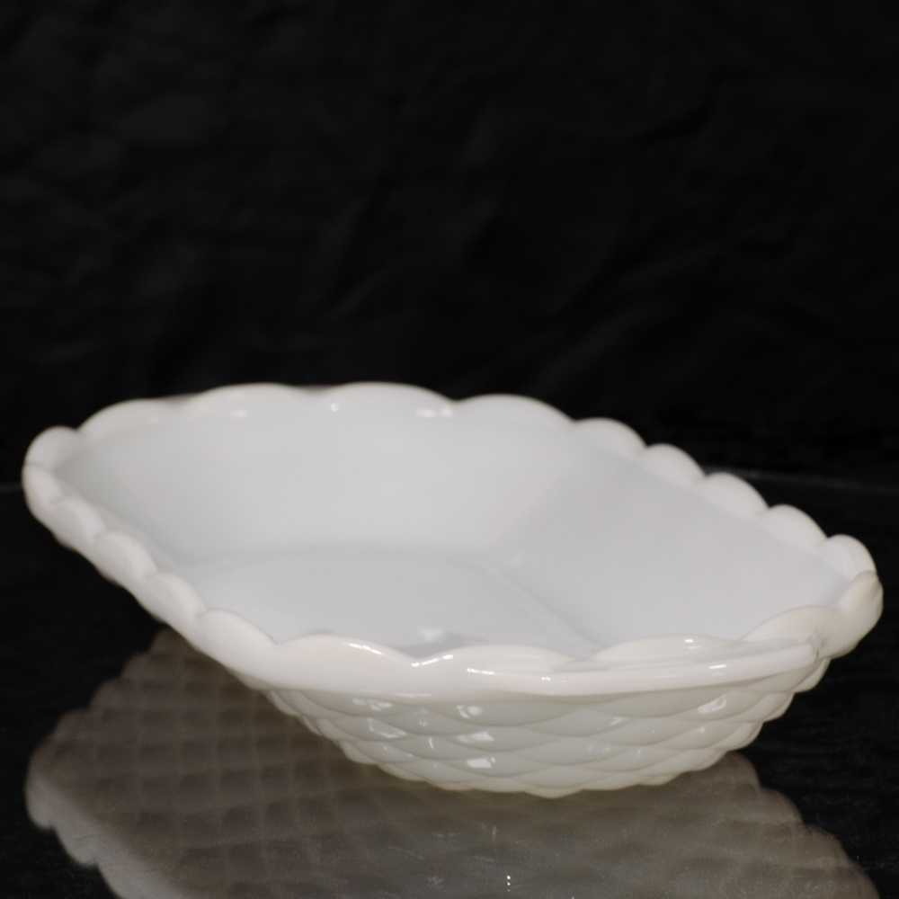 Fenton Milk Glass Appetizer Platter